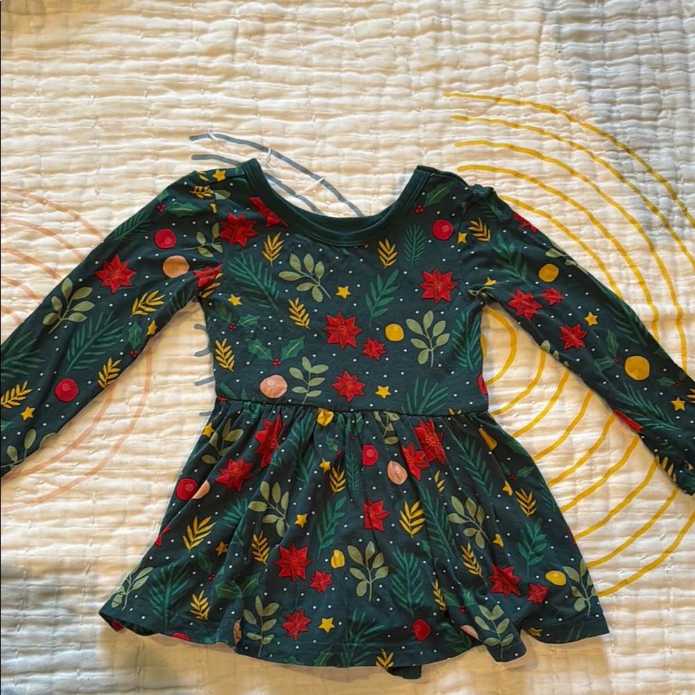Little Sleepies Holly Holly Twirl Dress with bodysuit